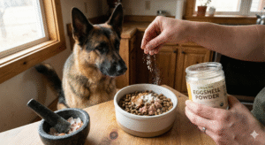Eggshell powder for German Shepherd bone health