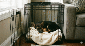 German Shepherd crate training for beginners