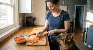 Safe carrot preparation for German Shepherd