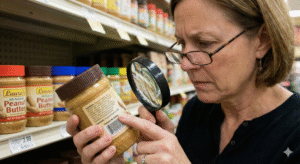 Checking peanut butter ingredients for dog safety
