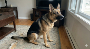 German Shepherd suddenly afraid of everything