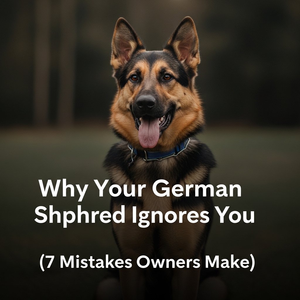 german shepherd not listening to owner during training