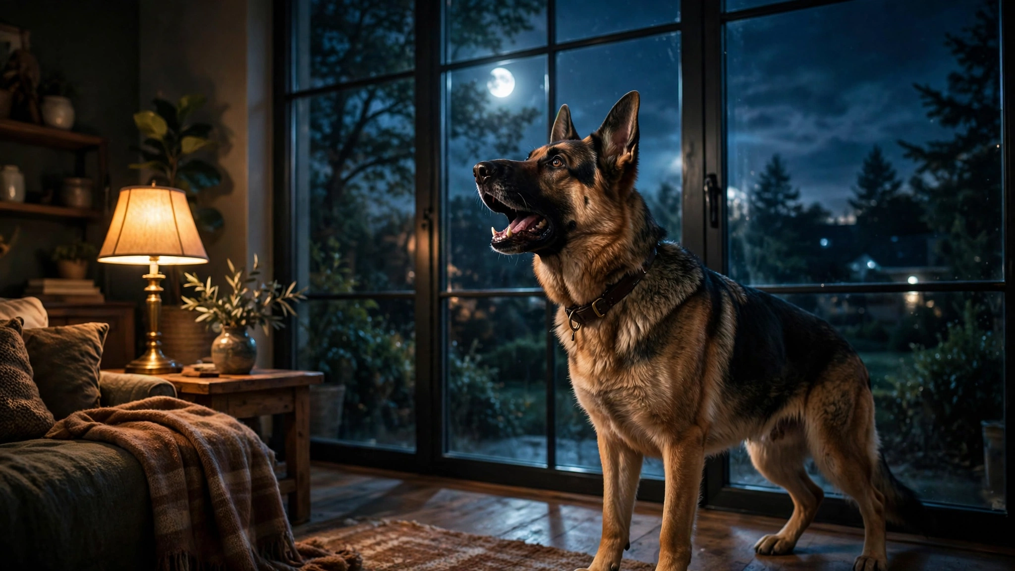 German Shepherd Barking at Night? 6 Reasons and Fixes